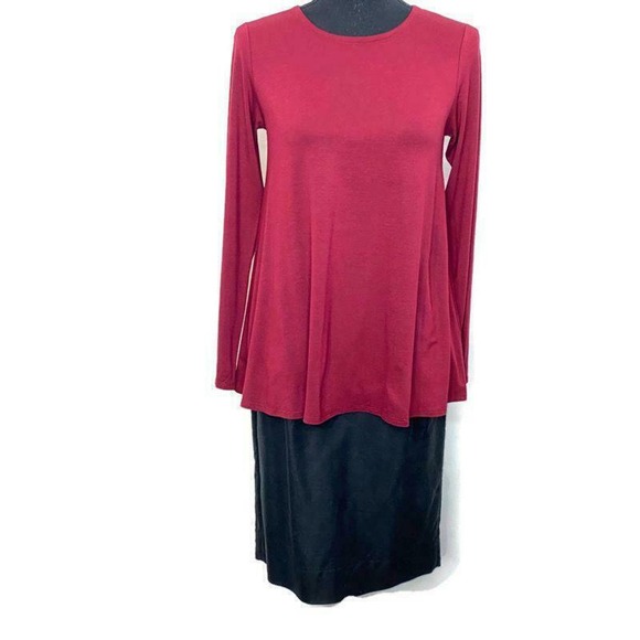 Eileen Fisher Long Sleeve‎ Viscose Blend Blouse Petite - Picture 1 of 5
